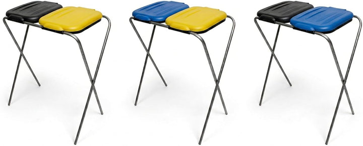 Müllsackständer 120 l, Müllsackhalter, Ständer für Müllsäcke, Abfalltrenner Müllbeutelhalter rostfre