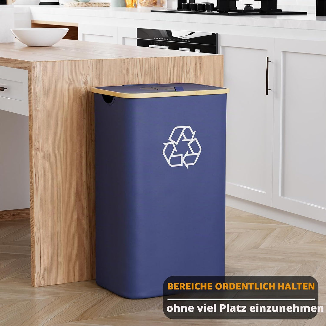 SpaceAid 100L Pfandflaschen Sammelbehälter, Pfandsammler Organizer mit Deckel und 2 wiederverwendbar