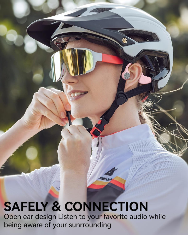 SANOTO Knochenschall Kopfhörer Bluetooth 5.3,Open Ear Kopfhörer Kabellos Bone Conduction Kopfhorer I