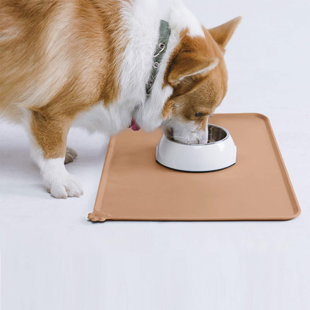 AUDWUD Silikon wasserdicht Hund und Katze Haustier Fütterung Matte,Anti-Rutsch-Tiernapf Matte,Hausti