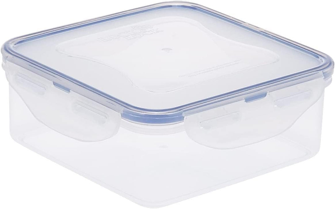 Lock & Lock HPL823 Frischhaltebox, quadratisch, 870 ml, 6 Stück