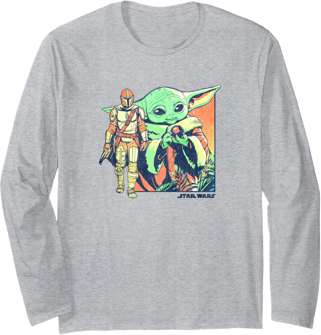 Star Wars The Mandalorian Child Fade Langarmshirt