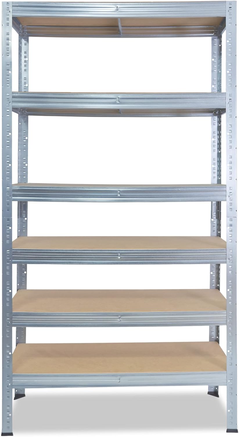 shelfplaza® 200x60x30cm Profi Schwerlastregal verzinkt/Metallregal mit 6 Böden à 166kg Tragkraft/Kel