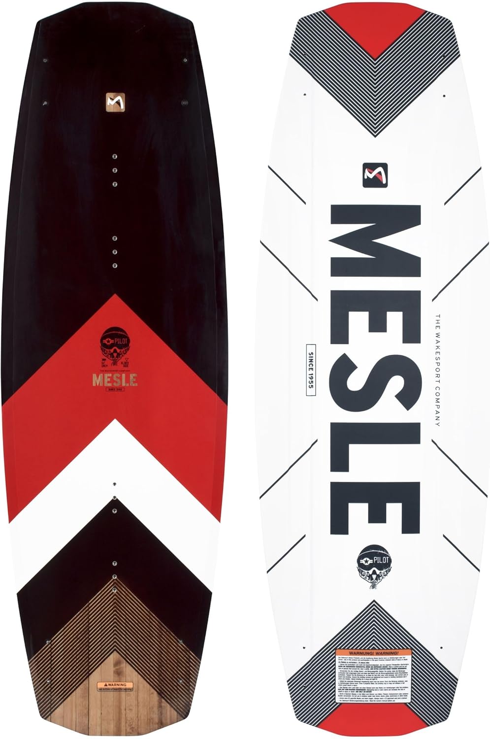 Mesle Wakeboard Pilot, Progressive Rocker, Slider Base, 134 cm, 138 cm, 142 cm 138.0 Zentimeter, 138