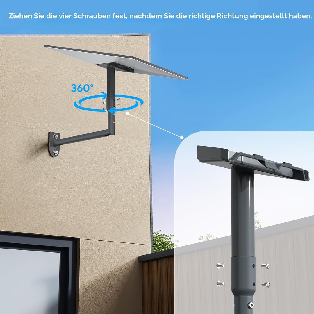 XLTTYWL Starlink Gen 3 Halterung, 360° Verstellbare V3 Starlink Wandhalterung, Starlink Gen3 Mast-Mo