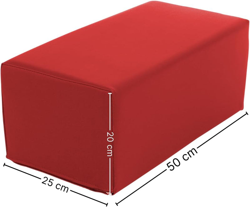 ATC Handels GmbH Stufen-Lagerungskissen 50 x 25 x 20cm aus qualitativem Ether-Schaum mit Kunstlederb