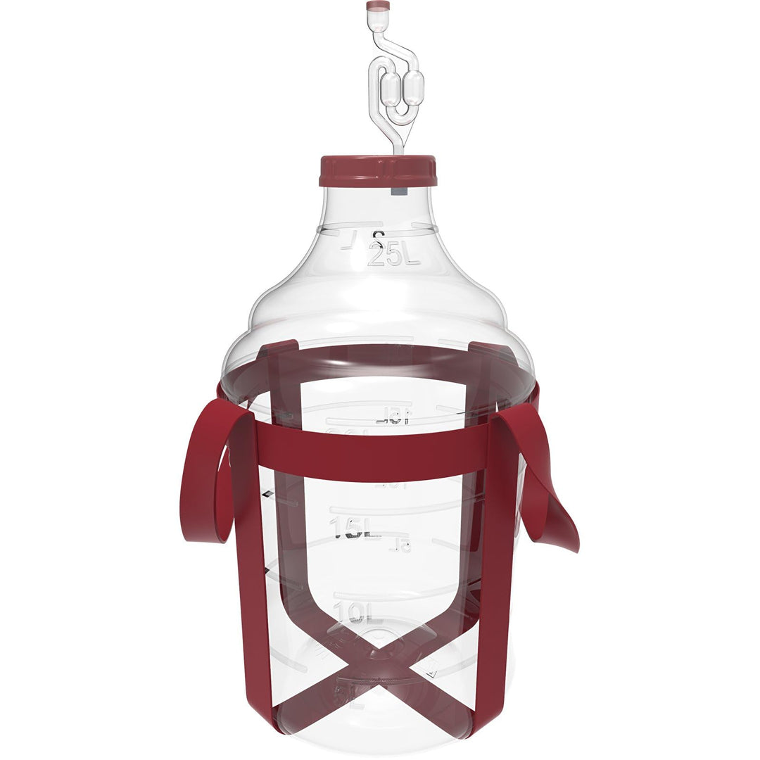 lilawelt24 25 L Gärballon Weinballon Gärbehälter Flasche Weithalsballon Gummistopfen