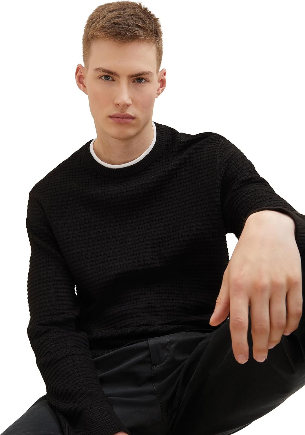 TOM TAILOR Denim Herren 1040108 Pullover (1er Pack) XXL 29999 - Black, XXL 29999 - Black