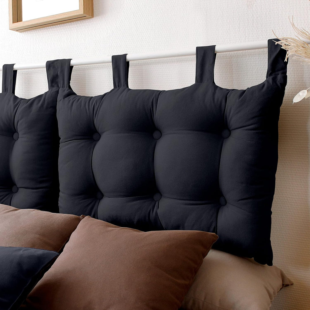 Enjoy Home Kopfteil Stoff 70 x 9 x 45 cm, Dunkelgrau, 9 X 45 CM, Dunkelgrau
