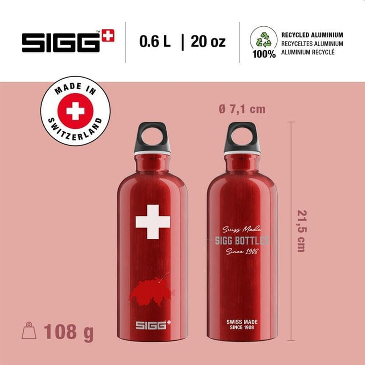 Sigg - Alu Trinkflasche - Traveller - Made in Switzerland - Climatpartner Zertifiziert - Kohlensäure