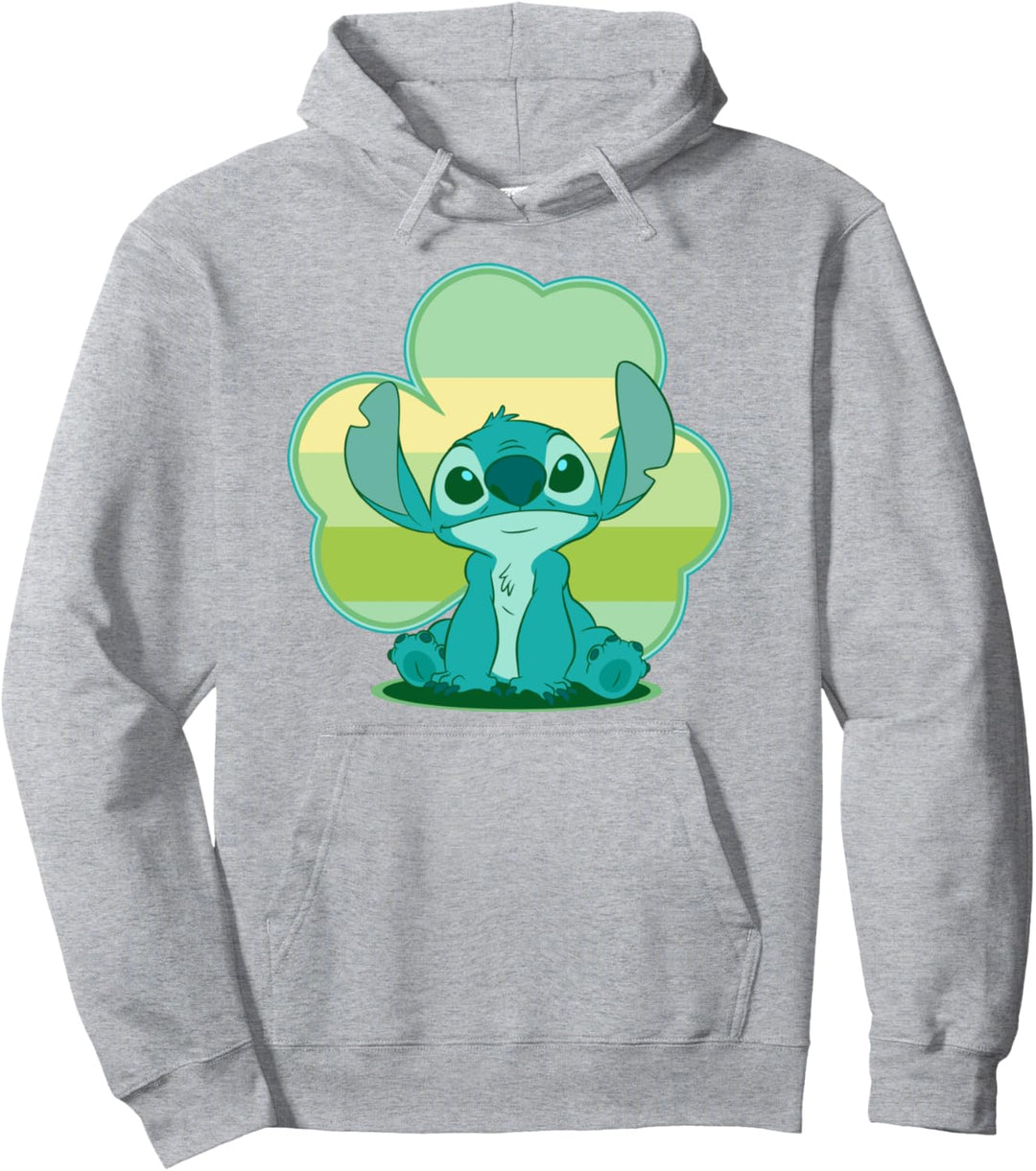 Disney Lilo & Stitch St. Patrick's Tag Stitch Clover Pullover Hoodie