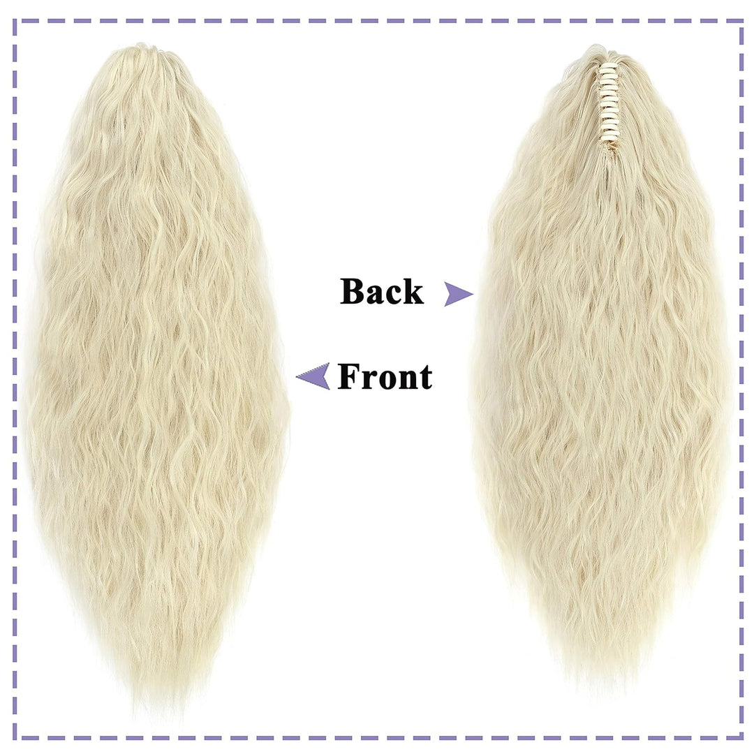 SEGO Ponytail Extension Pferdeschwanz Zopf Corn Wavy Haarteil Haarverlängerung Hair Piece Haar mit K