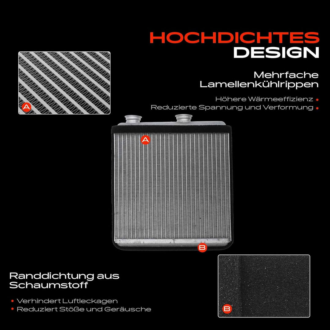 Frankberg Wärmetauscher Innenraumheizung Kompatibel mit Meriva 1.3L-1.8L 2003-2010 Replace# 93175260
