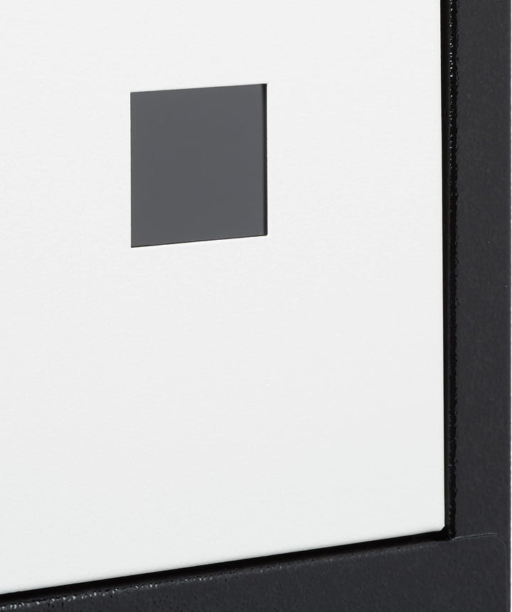 Relaxdays Briefkasten gross, Stahl, Sicherheits-Klappe, Schloss, HxBxT: 53 x 43,5 x 26 cm, Wandbrief
