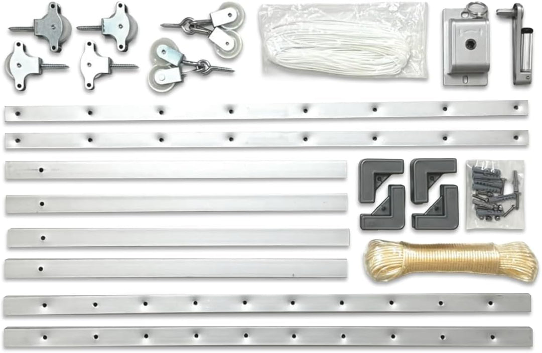 cuncial-tz 301051 decken für Wäschetrockner, ausziehbar, weiss, 100-160 x 78 cm