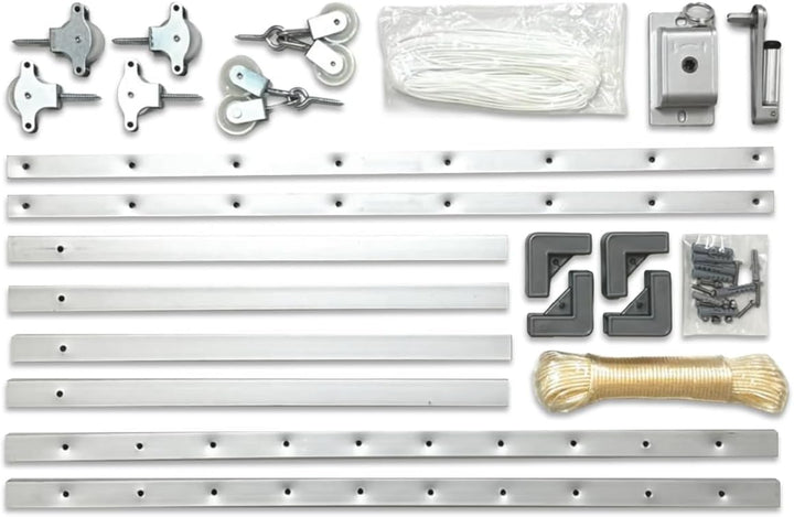 cuncial-tz 301051 decken für Wäschetrockner, ausziehbar, weiss, 100-160 x 78 cm