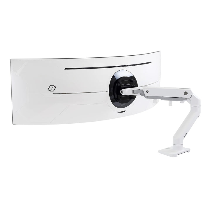 ERGOTRON HX Monitor Arm mit HD-Gelenk in Weiss, Tischhalterung mit patentierter CF-Technologie für u