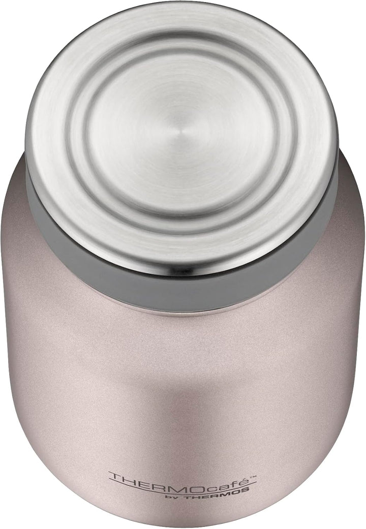 THERMOcafé Thermobehälter für Essen 0,50 l, 9 h heiss, rose mat | 14 h kalt, auslaufsicher, Edelstah