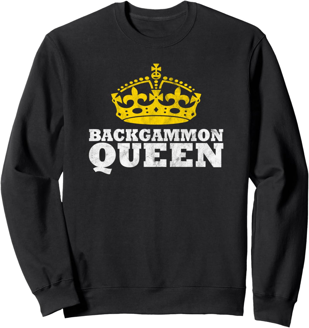 Backgammon Queen - Tavla Brettspiel Königin Sweatshirt