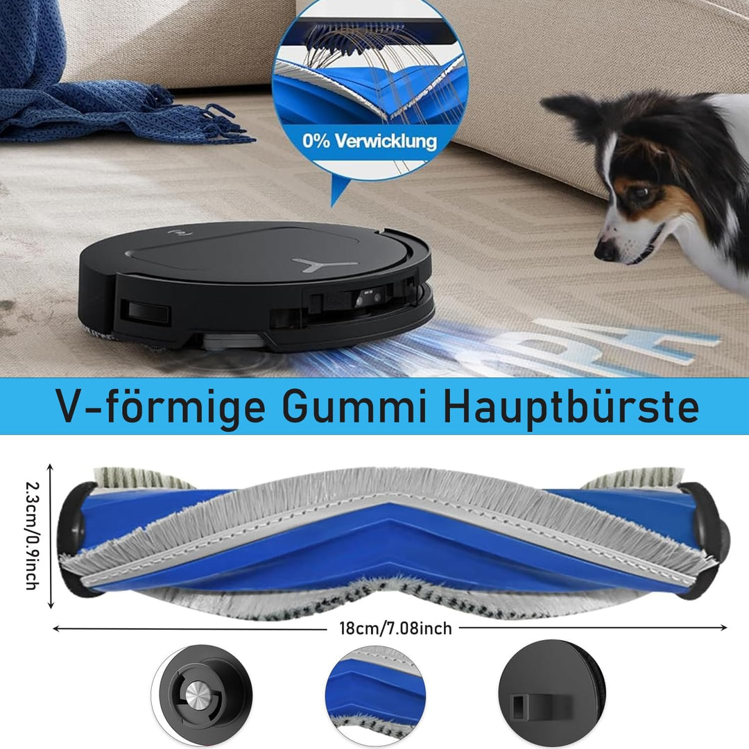 Zubehörset für Ecovacs Deebot T50 PRO Omni/T50 Omni/T50 PRO Omni Gen2, Saprdii 1* Hauptbürste 6*Stau