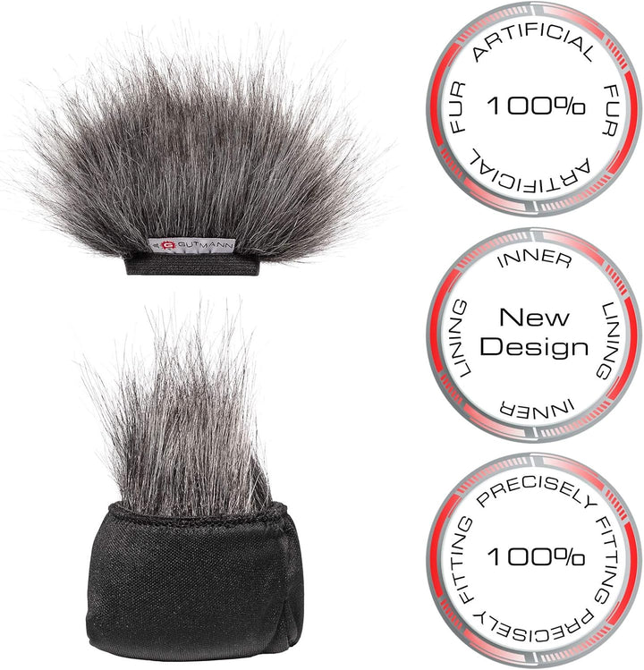 Gutmann Mikrofon Windschutz für Zoom H5studio Grey Made in Germany