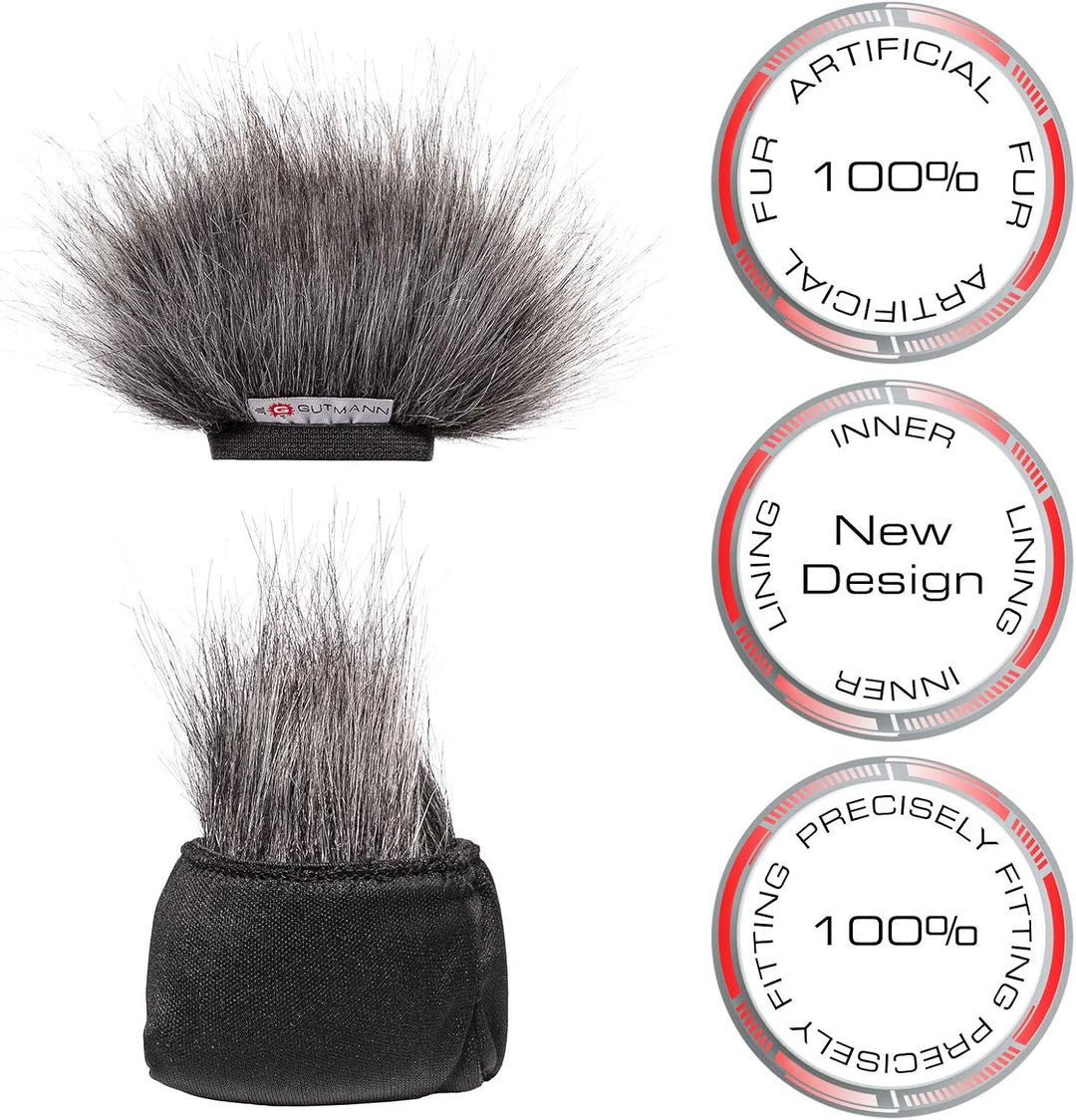 GUTMANN Mikrofon Windschutz für Zoom H5studio Grey Made in Germany