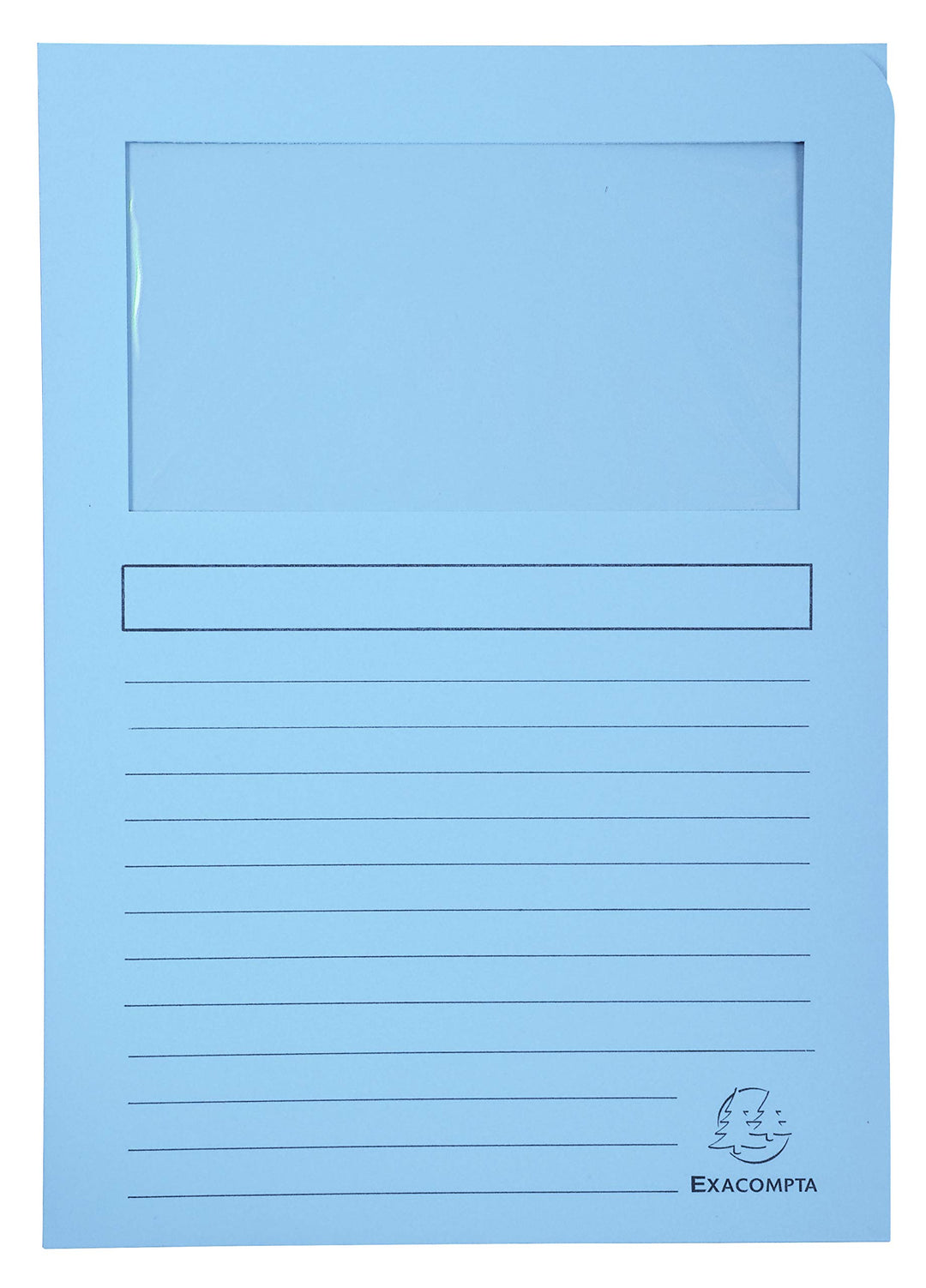 Exacompta 50152E Packung mit 100 Fenstermappen Super, PEFC zertifiziert, Karton 160g/qm, praktisch u