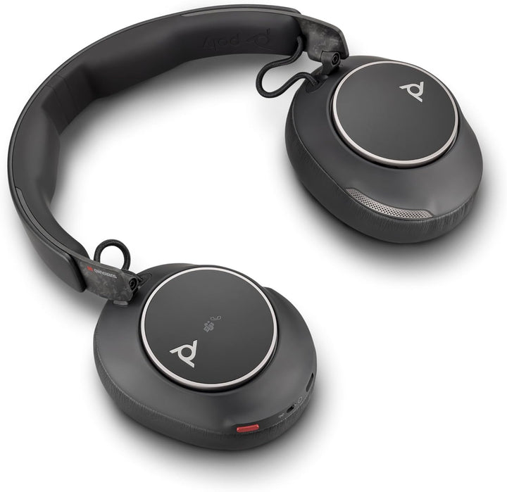 Poly Voyager Surround 80 UC-Bluetooth-Headset (Plantronics) Noise Cancelling-Mikrofone für klare Ges
