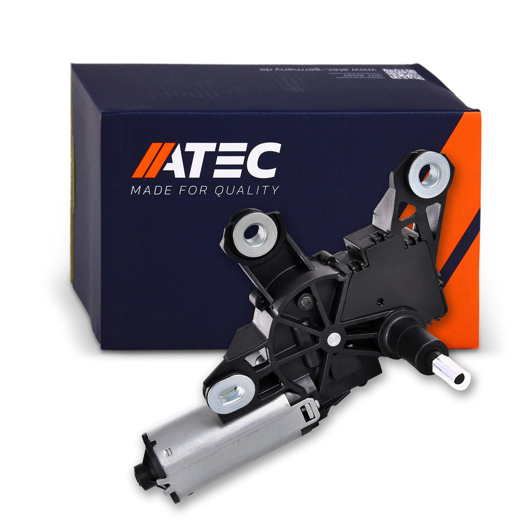 ATEC Germany Scheibenwischermotor 12v hinten inkl. Spritzdüse, Heckscheibenwischermotor