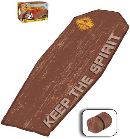 Roadsign Trekking Selbstaublasende Isomatte, braun, used look, 183x51x2,5 cm, 70510