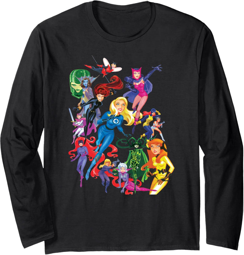 Women of Marvel Female Super Heroes Langarmshirt