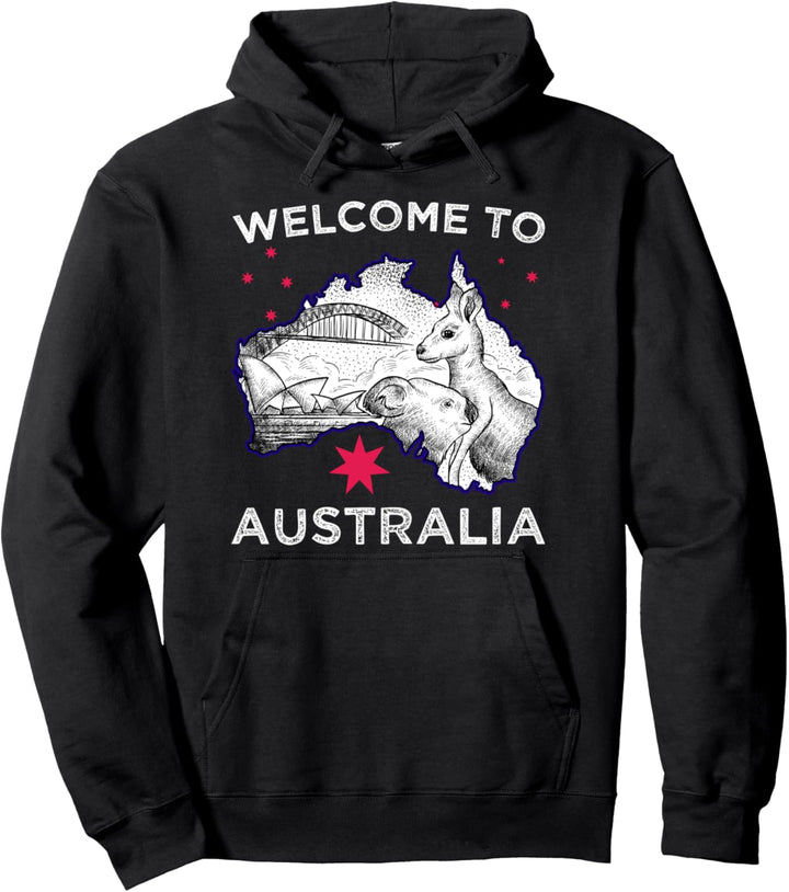 Welcome to Australia Känguru Koala Pullover Hoodie