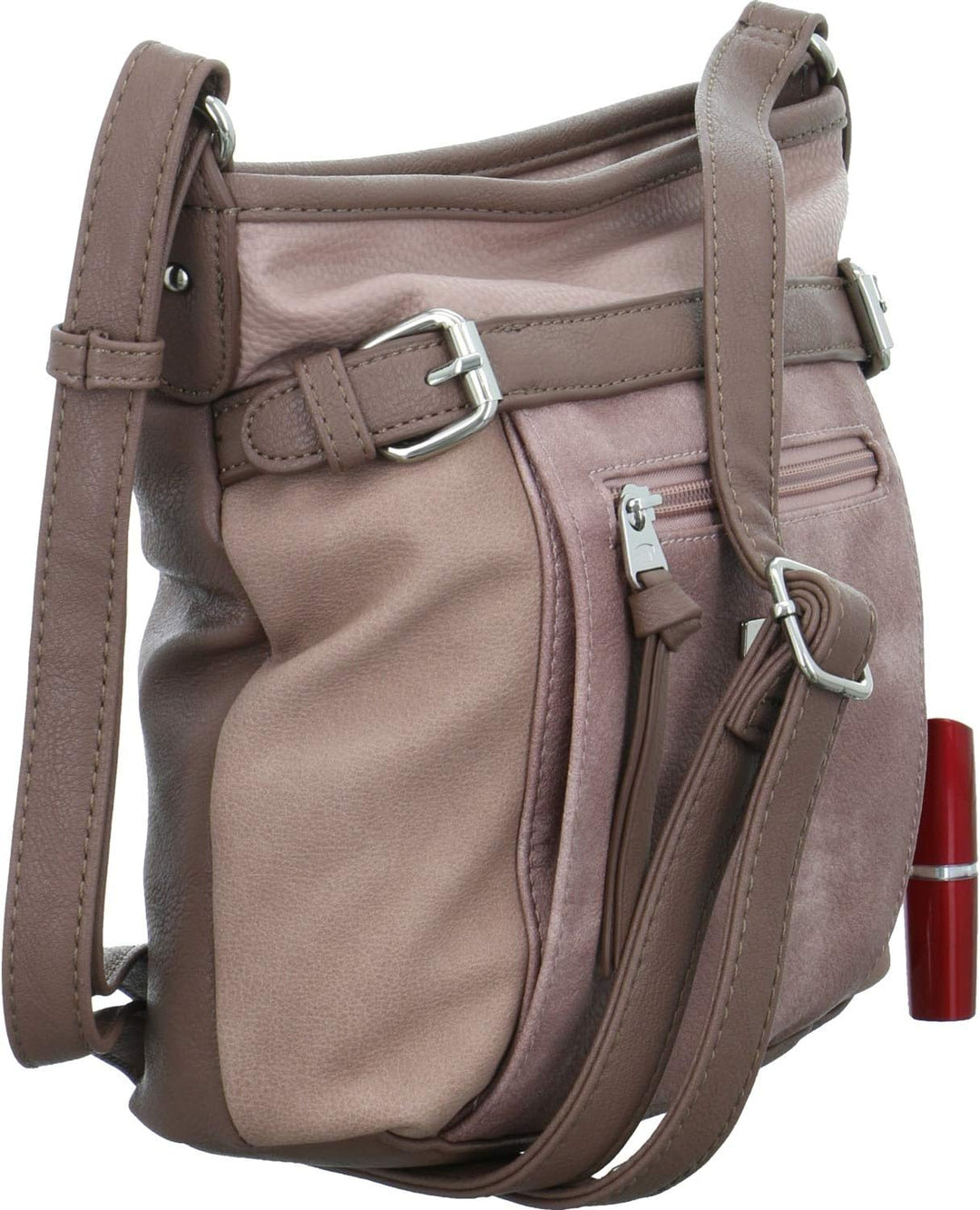 TOM TAILOR bags Juna Damen Umhängetasche Crossbody Bag Klein 26 x 7,5 x 24 Rose, 26 x 7,5 x 24 Rose