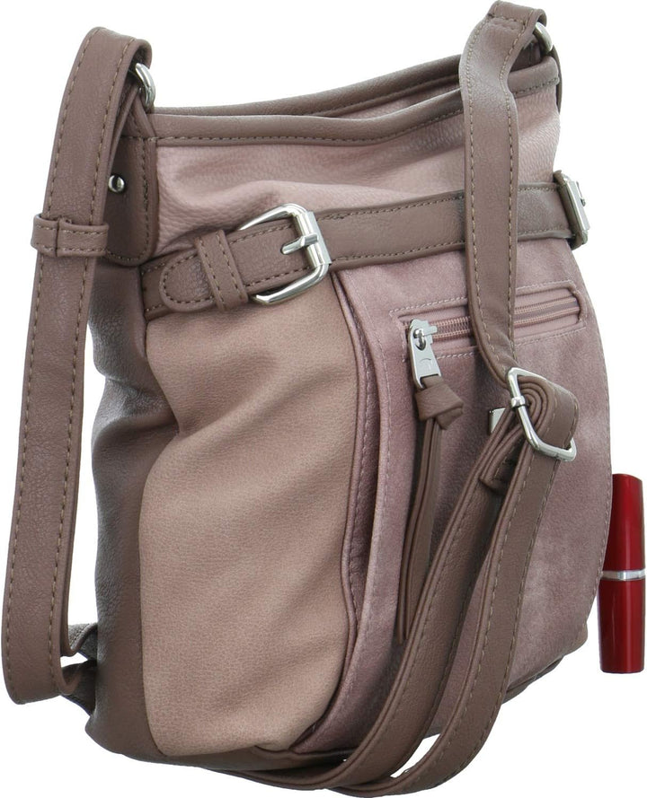 TOM TAILOR bags Juna Damen Umhängetasche Crossbody Bag Klein 26 x 7,5 x 24 Rose, 26 x 7,5 x 24 Rose