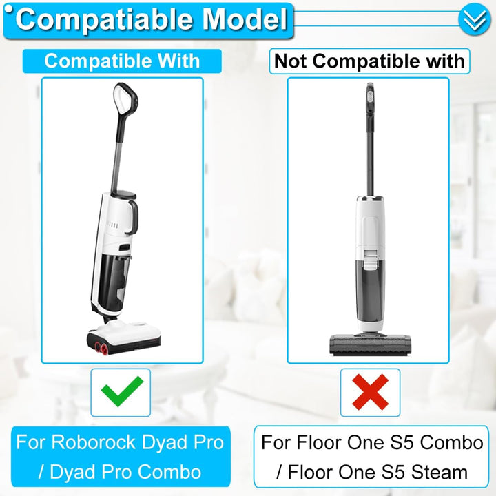 EATBALE Ersatzteile Rollenbürste Zubehör für Roborock Dyad Pro Combo/Dyad Pro Nass & Trockensauger,