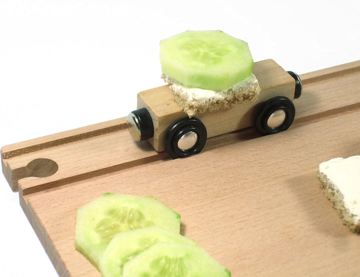 Eisenbahn Frühstücksset für Kinder - Rot