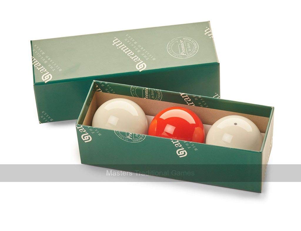 Aramith Set of Billiard Balls (with Spot White, 2 and 1/16 inch, 52.5mm)
