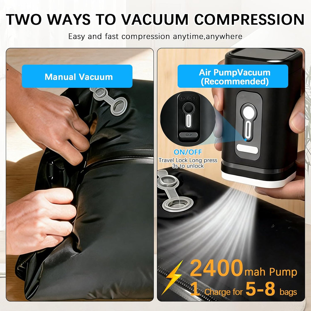 Vakuumbeutel TPU, Kompressionsbeutel mit Ventil für Pumpe oder manuelles, aus 70D Nylon, wasserdicht