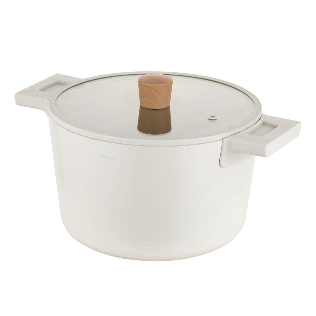 FLORINA Nube Aluminium-Topf | 24 cm | 5,8 l | Induktionsgeeignet | Kratzfeste Keramikbeschichtung |