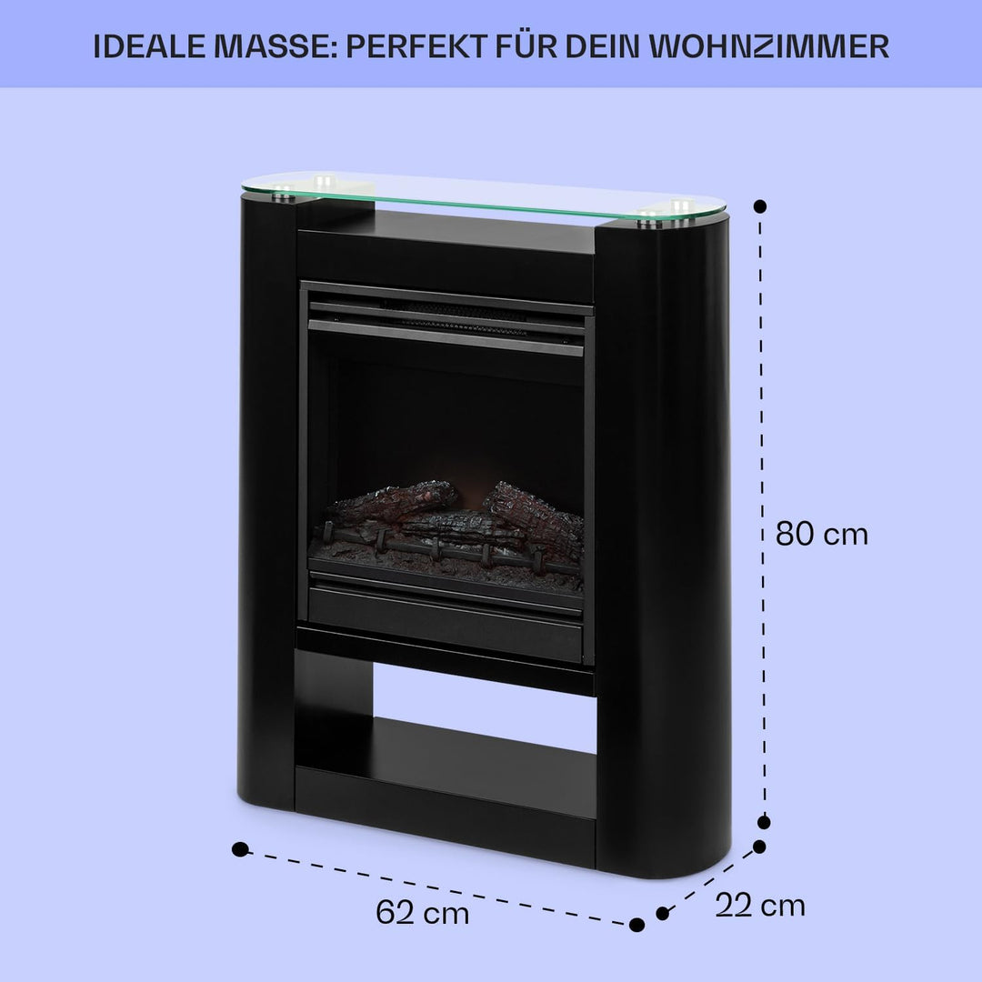 Klarstein Elektrokamin, Elektro Heizungen für Wohnzimmer & Innenräume, Elektrischer Kamin mit LED Fl