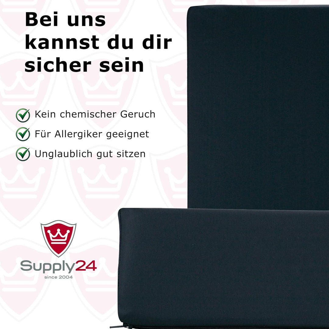 Supply24 since 2004 Gel Gelschaum Sitzkissen Anti Dekubitus Sitzpolster 40 x 40 x 5 cm Chefsessel Ki