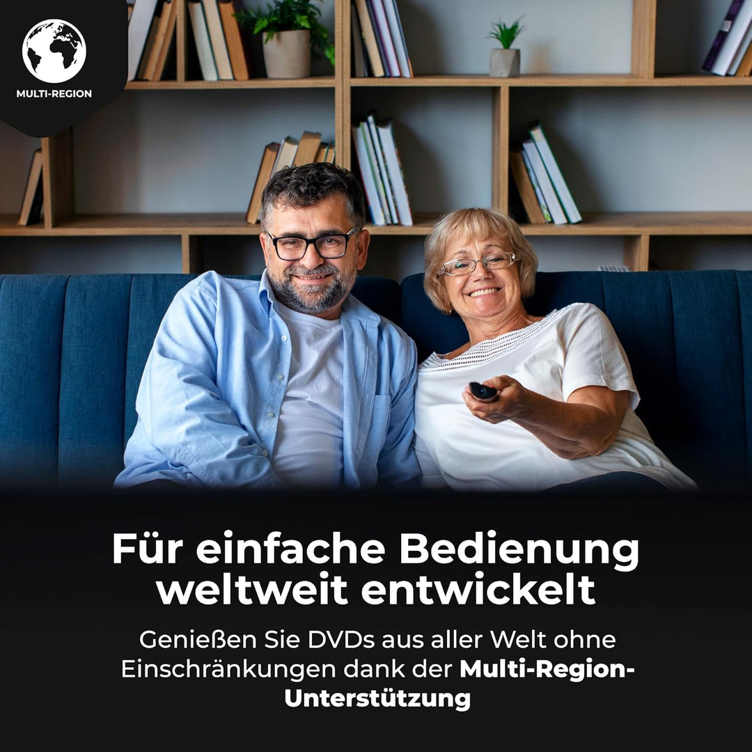 Denver DVH7787 DVD Player HDMI Für Fernseher, Mini, Alle Regionen Frei, 1080P Upscaling, Dolby Digit