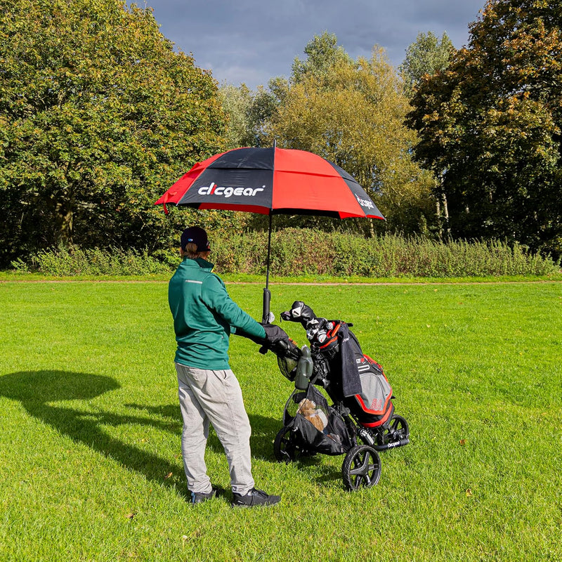 Clicgear UV-172,7 cm Dual Canopy Golf Regenschirm für Clicgear Golf Carts mit Regenschirm Mount Syst