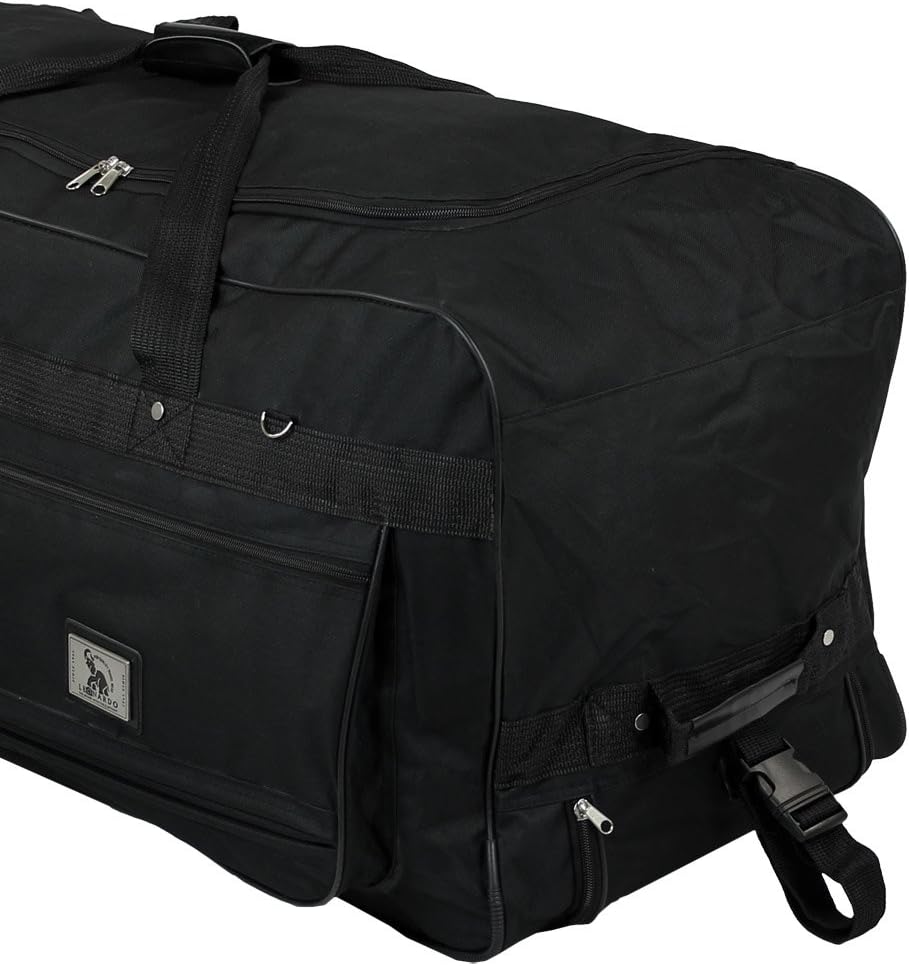 TW24 XXXL Trolleytasche 182L mit 3 Rollen schwarz Koffer Reisetasche Trolley