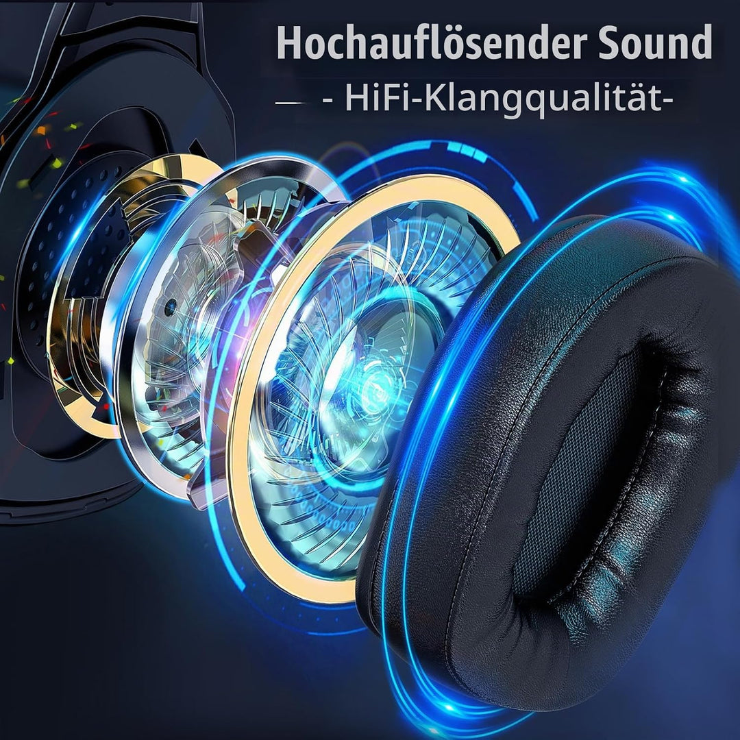 Retekess TA004 Silent Disco Kabelloser Kopfhörer, 3 Kanäle optional, HiFi-Stereo-Audio-Receiver-Kopf