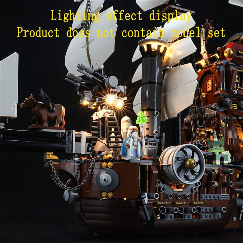 GEAMENT LED Licht-Set Kompatibel mit Lego Movie Eisenbarts See - Kuh (MetalBeard&