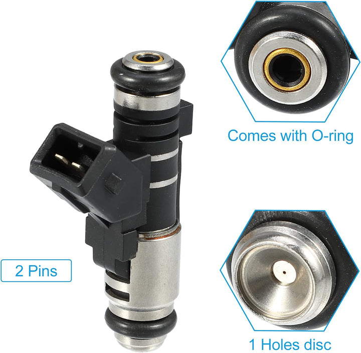 A ABSOPRO 4 Stück 1984C9 Einspritzdüse für PEUGEOT 206 Hatchback 1998-2012 1.1L