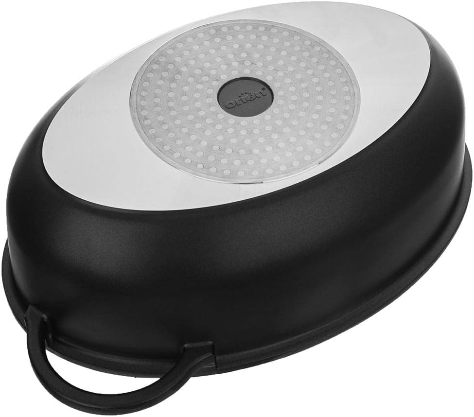 Orion Group Bräter Induktion mit Granitbeschichtung | Bratentopf Schmortopf mit Deckel Grilltopf Gri