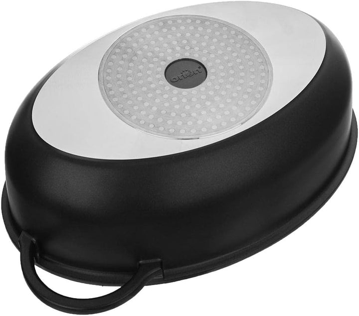 Orion Group Bräter Induktion mit Granitbeschichtung | Bratentopf Schmortopf mit Deckel Grilltopf Gri