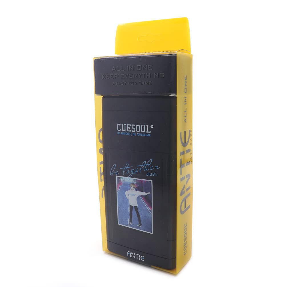 CUESOUL ANTIE Hard Dart Case, Hält 6 Dartpfeile mit Stahlspitze/Softspitze und zusätzliches Zubehör,